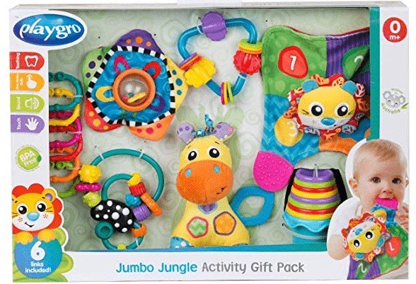 Playgro Gift Set with Jumbo Jungle Activities