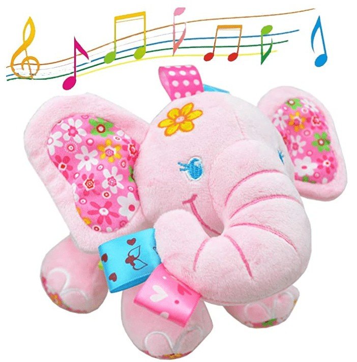 Age-Appropriate Toys for Your 4-Month-Old: V Convey Music Bed Time Elephant Stuffed Animal