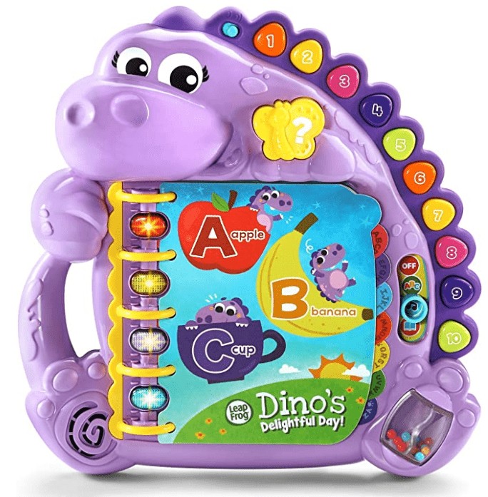 Musical Book Gift Ideas for 1-Year-Old Baby Girls: LeapFrog Dino's Delightful Day Alphabet Book
