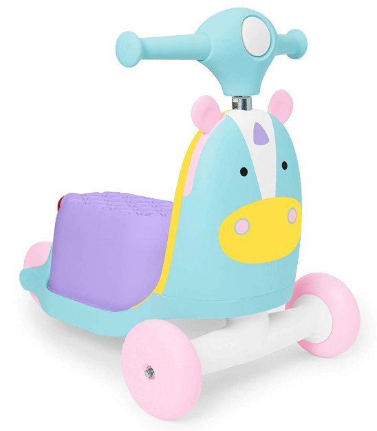 Skip Hop Kids 3-in-1 Baby Activity Push Walker & Ride On Scooter Toy