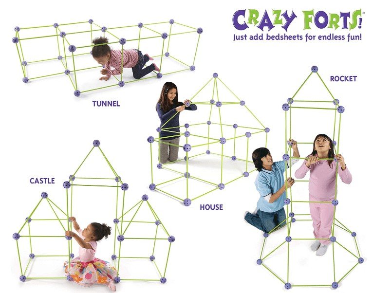 Age-Appropriate Tent Toy for 8-year-old Kids: Crazy Forts