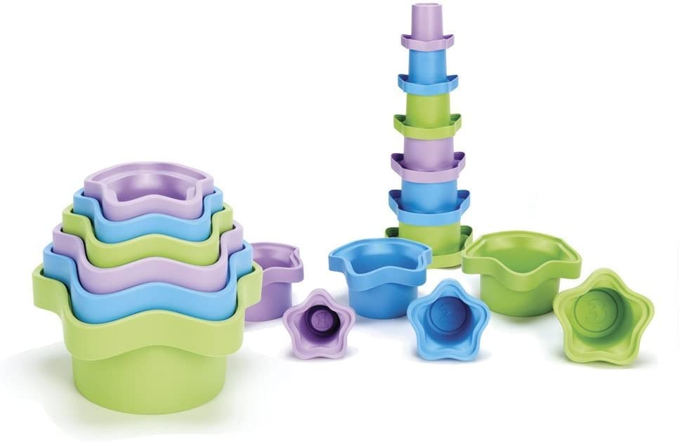A Learning Toy Christmas Gift for Babies: Colorful Stacking Cups