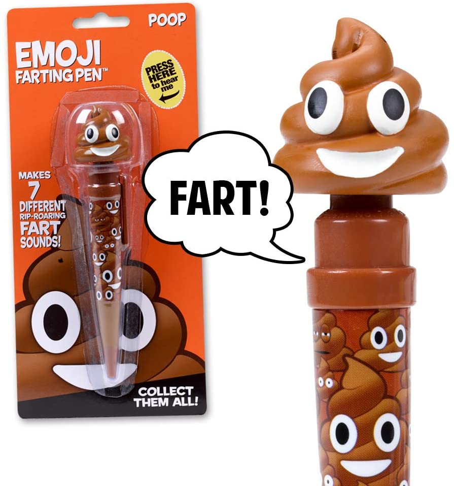 Best Christmas Gift for Boys with A Sense of Humor: Talking Emoji Poop Pen