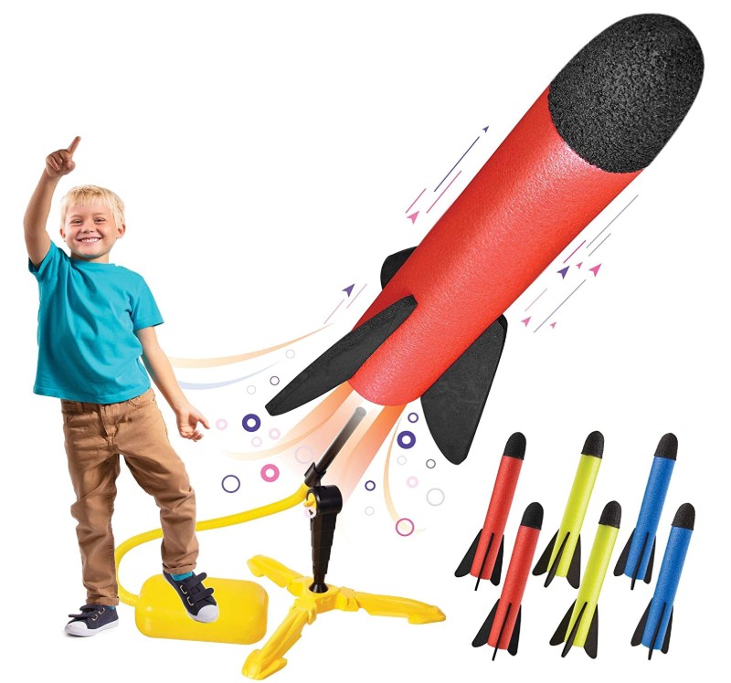 Most Popular Rocket Toy For 8-Year-Olds: Toy Rocket Launcher for kids – Shoots Up to 100 Feet