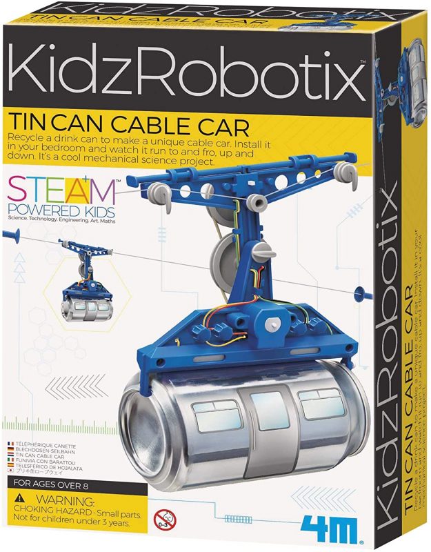 Best Mechanical Engineering Toy for Tweens: Tin Car Cable Car by 4M