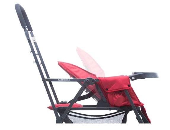 Joovy Caboose Ultralight features a reclining seat suitable for naps